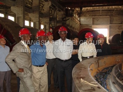 Africa customers visit Pengfei plant