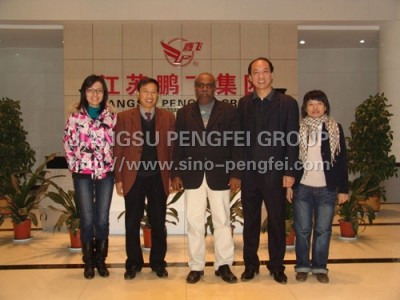 Africa customers visit Pengfei plant