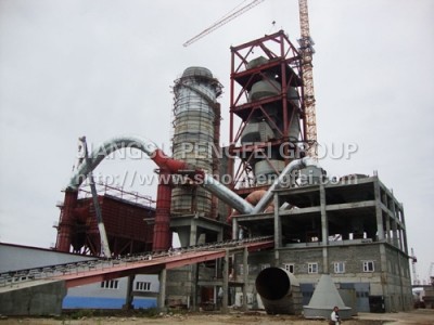 Russian volga 2500 tons cement production line five cyclone preheater